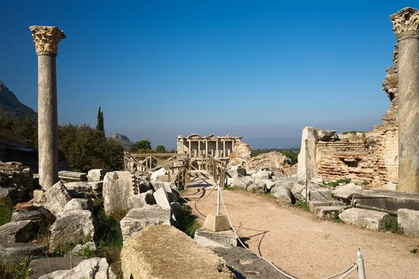 Ruines Antiques Dans Dinde Pamukkale — Photo