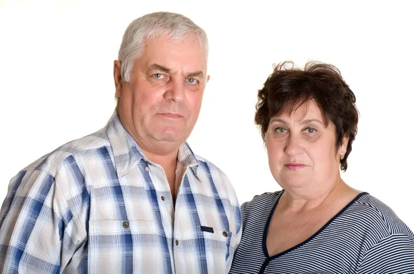 Retrato Una Pareja Ancianos —  Fotos de Stock