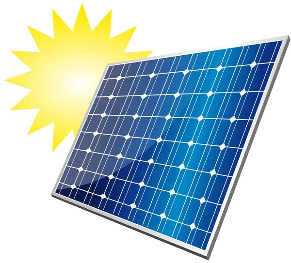Solenergi Ekologiska Solceller Grön — Stockfoto