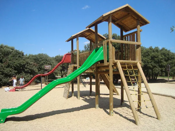 Slide Children Playground — Stock Photo, Image