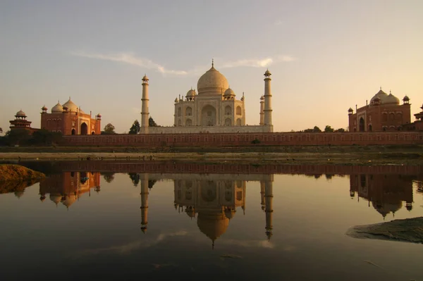 Mausoléu Taj Mahal Famoso Agra Índia — Fotografia de Stock