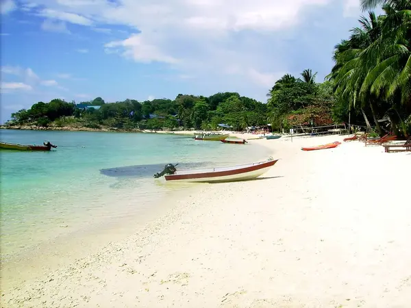 Schöner Ruhiger Strand Reisekonzept — Stockfoto