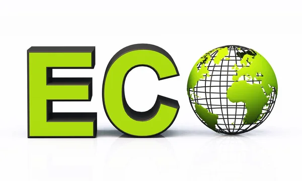 Green Eco Planet — Stock Photo, Image