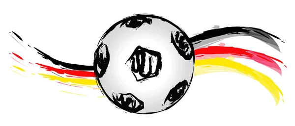 Bola Futebol Alemão Onda — Fotografia de Stock