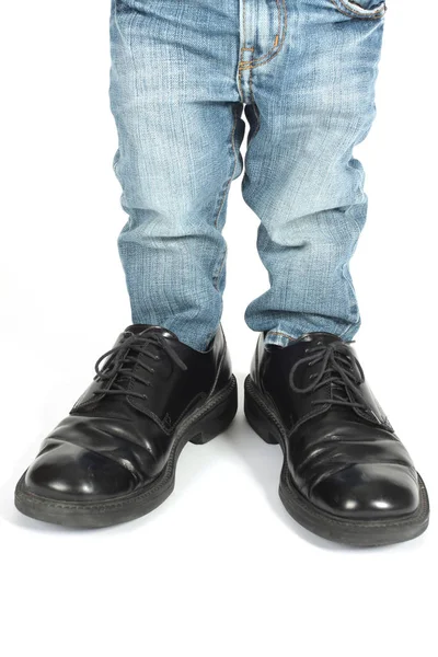 Sapatos Masculinos Isolados Branco — Fotografia de Stock