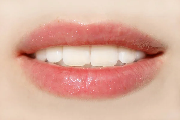Beautiful Mouth Beautiful Teeth — Stock Photo, Image