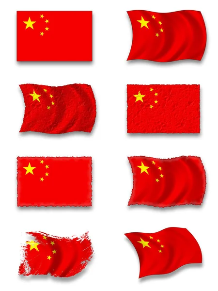 Vlag Van China Nationale Vlag — Stockfoto
