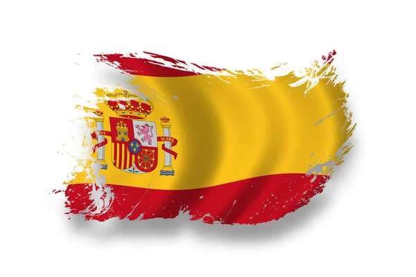 Vlag Van Spanje Nationale Vlag — Stockfoto