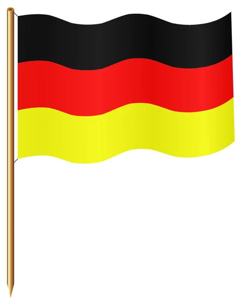 Pin Bayrağı Almanya Lanet — Stok fotoğraf