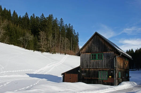 Vista Sobre Belas Montanhas Dos Alpes — Fotografia de Stock