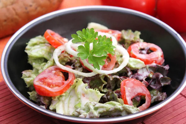 Leaf Salad Tomato — Stock Photo, Image