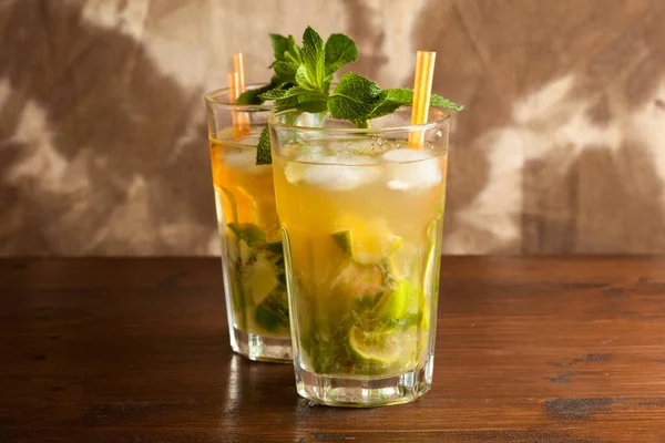 Mojito Koktajl Letni Świeży Napój — Zdjęcie stockowe