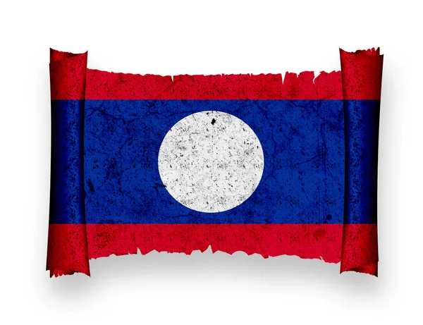 Bandiera Del Laos Bandiera Nazionale — Foto Stock