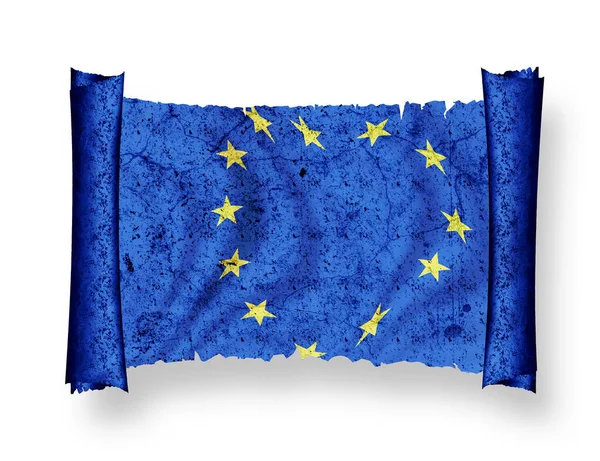 Прапор Європейського Союзу — стокове фото