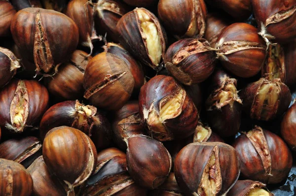 Close View Chestnuts Autumn — Stock Photo, Image