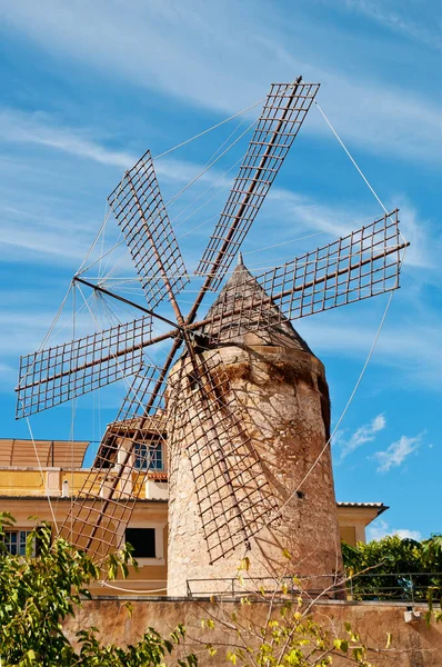 Traditionelle Windmühle Palma — Stockfoto