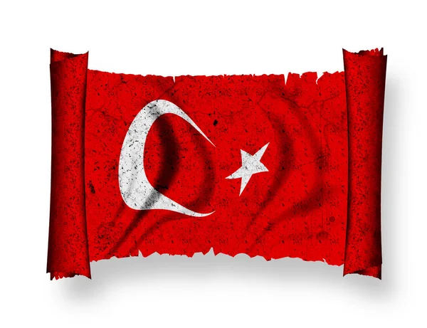 Flagge Der Türkei Nationalflagge — Stockfoto