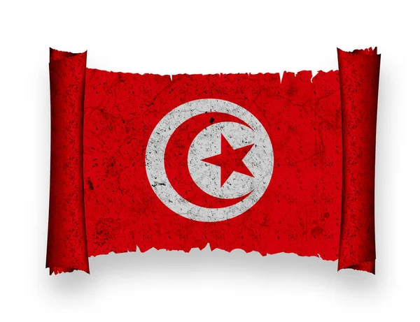 Bandeira Tunésia Bandeira Nacional País — Fotografia de Stock