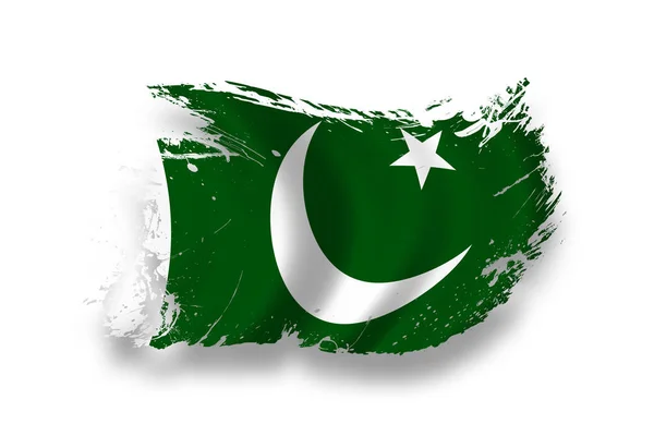 Pakistans Flagga Nationell Flagga — Stockfoto