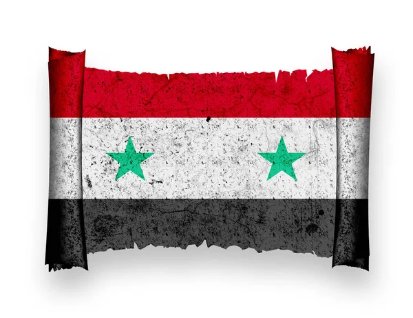 Syriens Flagg Nationell Flagga — Stockfoto