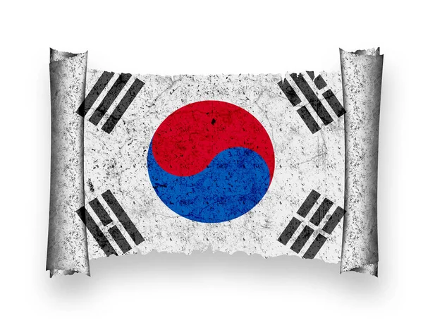 Bandeira Coréia Sul — Fotografia de Stock