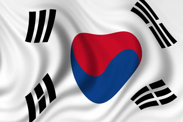 Flag South Korea — Stock Photo, Image