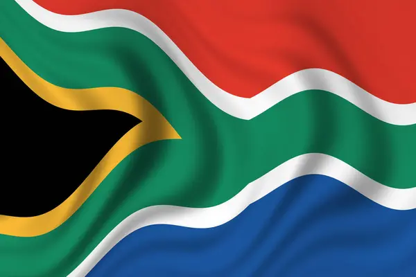 Bandeira África Sul — Fotografia de Stock