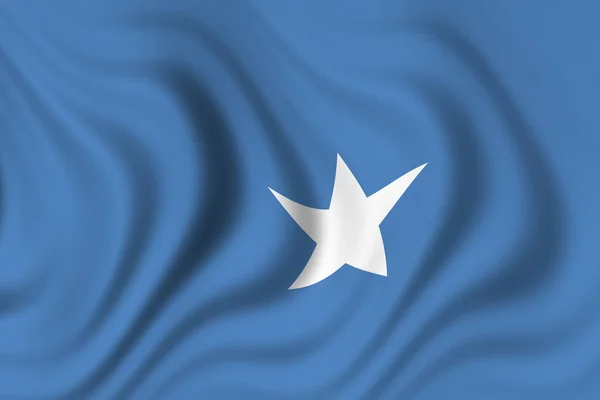 Somali Bayrağı Ulusal Ülke Bayrağı — Stok fotoğraf