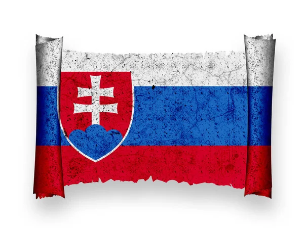 Slovakiens Flagga Nationell Flagga — Stockfoto