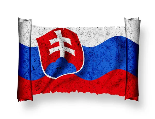 Bandeira Eslováquia Bandeira Nacional País — Fotografia de Stock