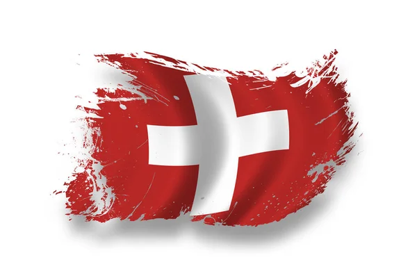 Flagge Der Schweiz Nationalflagge — Stockfoto