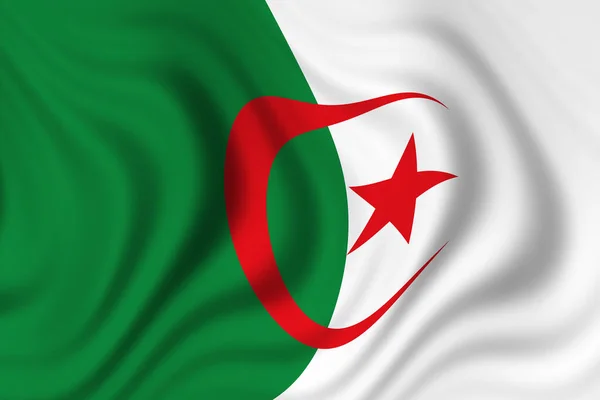 Algeriets Flagga Nationell Flagga — Stockfoto