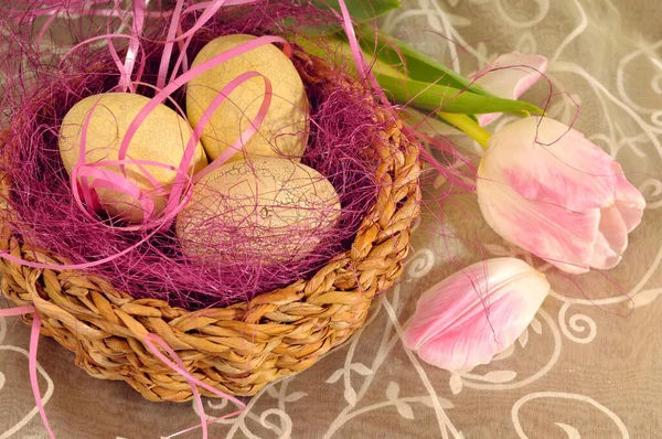 Easter Basket Tulip — стоковое фото