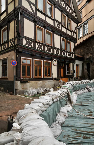 Protective Wall Flooding — Stock Photo, Image