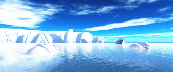 Panorama Iceberg Sight — Stock Photo, Image