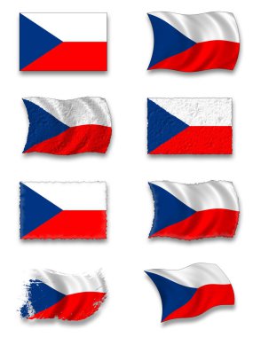flag of czechs, national country flag clipart