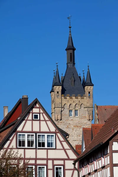 Kék Torony Bad Wimpfen Neckar Ban — Stock Fotó