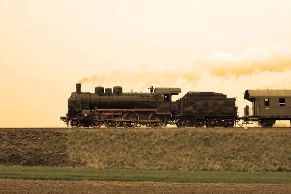 Eski Bir Buhar Treni — Stok fotoğraf