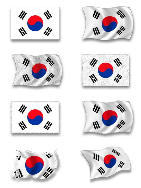 Flag South Korea National Country Flag — Stock Photo, Image