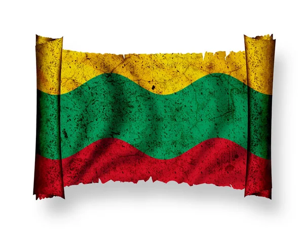 Bandera Lithuanía Bandera Nacional — Foto de Stock