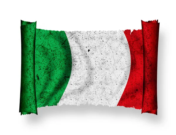Σημαία Της Ιταλίας Εθνική Σημαία Χώρας — Φωτογραφία Αρχείου