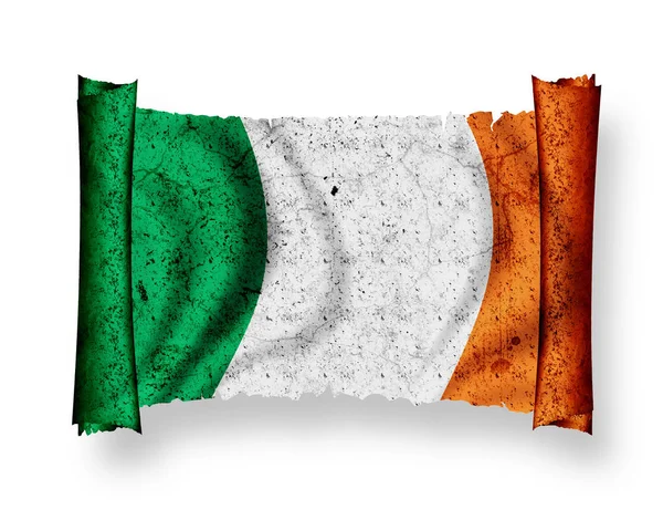 Vlag Van Ierland Nationale Vlag — Stockfoto
