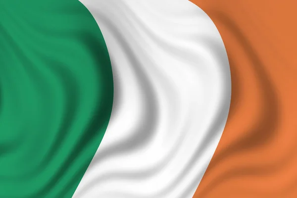 Vlag Van Ierland Nationale Vlag — Stockfoto