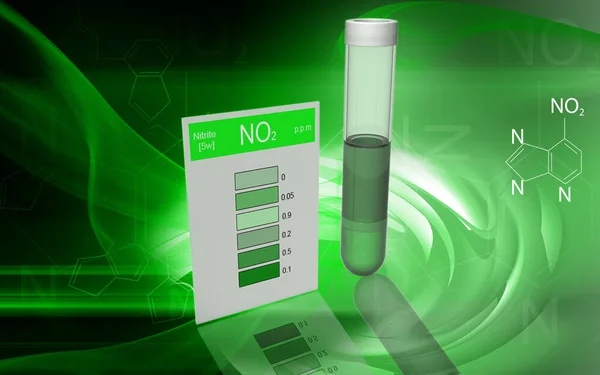 Nitrit Testi Kimya Araştırması — Stok fotoğraf