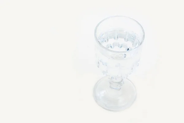 Glass Water White Background — Stock Photo, Image