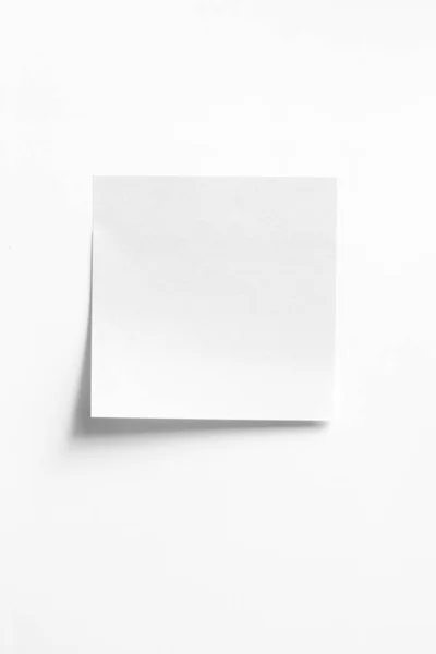 Cartão Papel Branco Branco Fundo Cinza — Fotografia de Stock