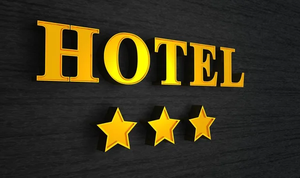 Hvězdičkový Hotel Znamení Zlatá Černé — Stock fotografie
