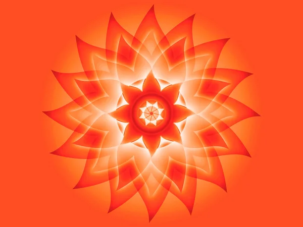 Mandala 001 Rosso — Foto Stock