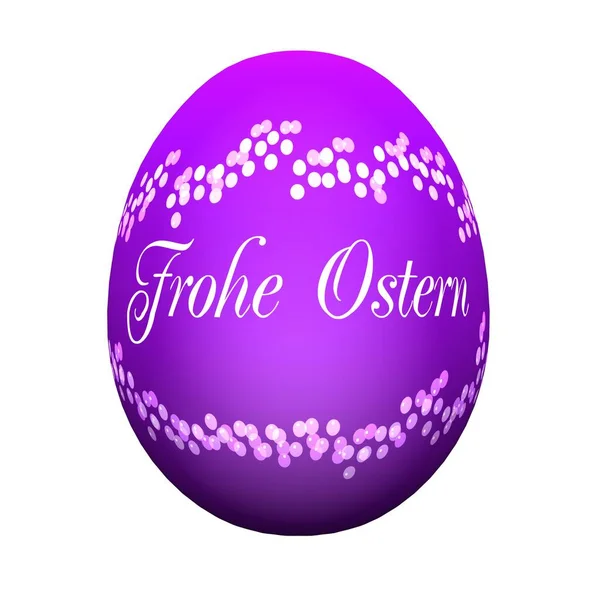 Ovo Páscoa Roxo Liberado Feliz Easter — Fotografia de Stock