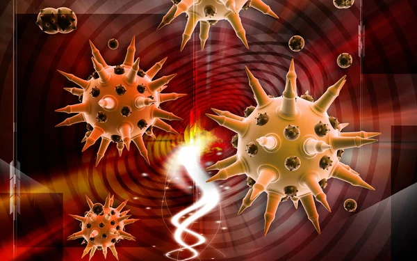 病毒细菌 — 图库照片